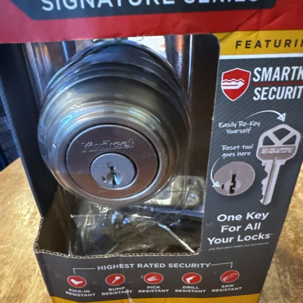 Kwikset  Signature Series Deadbolt, Satin Nickel, 980 15 smt cp k4 v1  99800-123